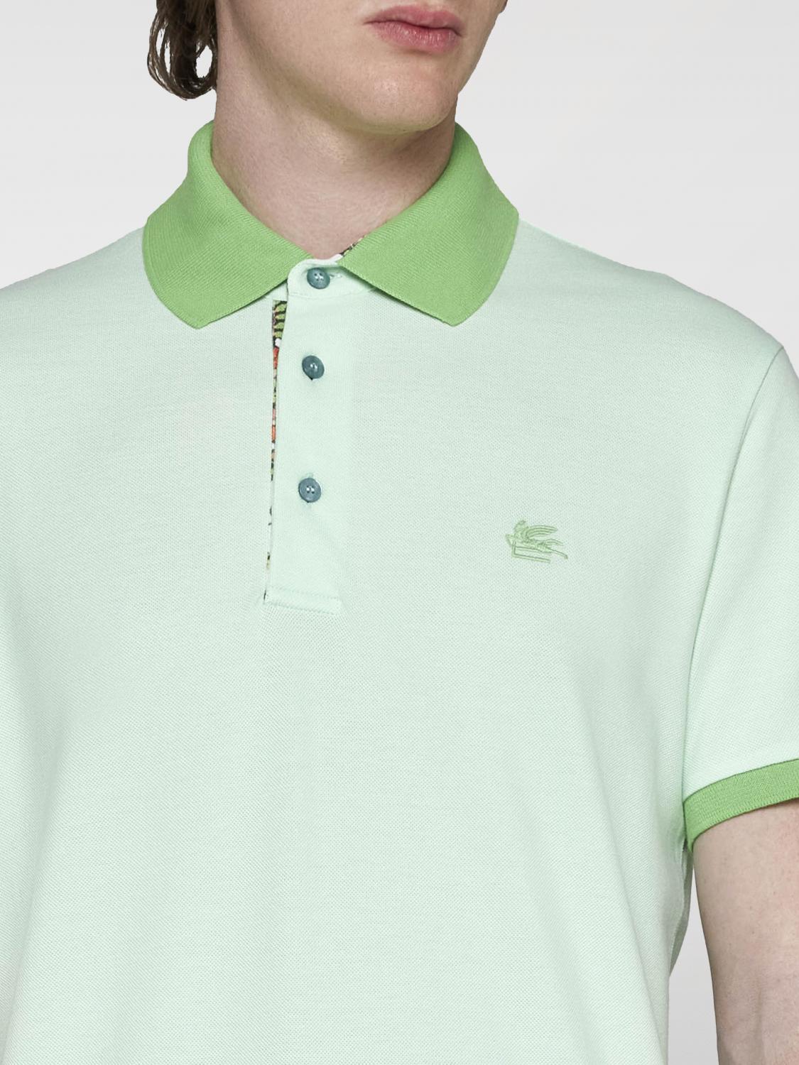 ETRO POLO SHIRT: Polo shirt men Etro, Grass Green - Img 3
