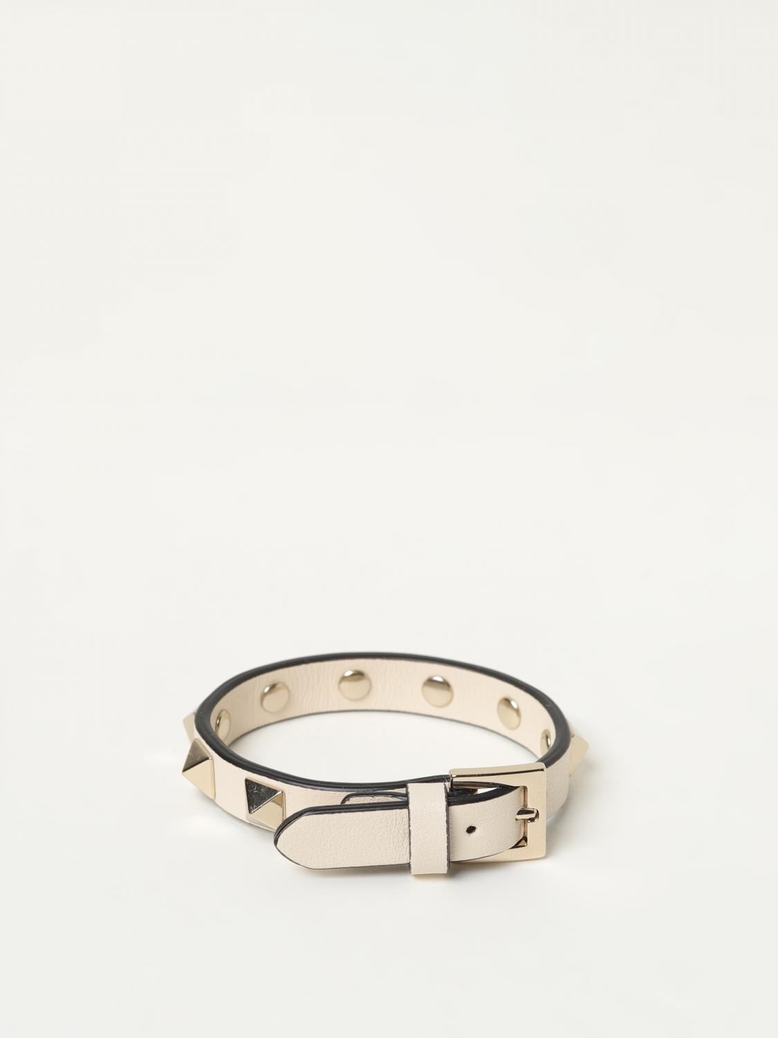 アクセサリーその他 VALENTINO GARAVANI Woman Jewel Yellow Cream 6W2J0X53VSH Valentino Garavani Metallic Jewel Ankle-Strap Sandals