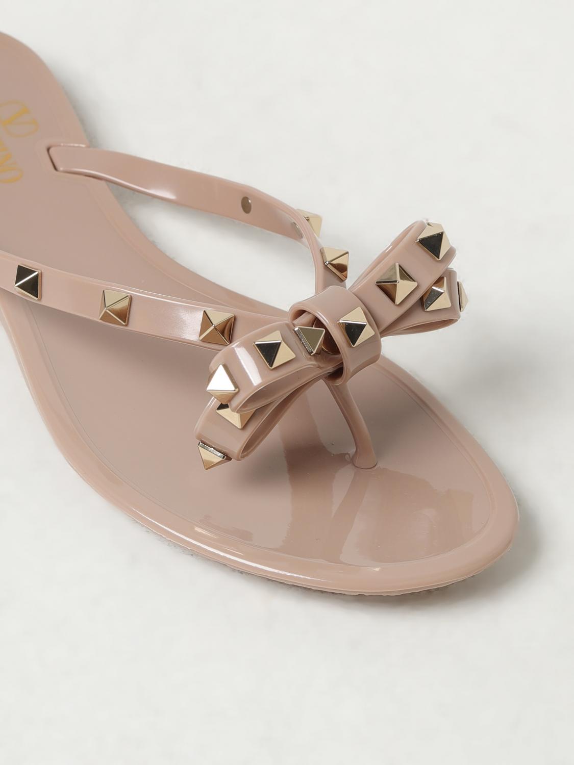 VALENTINO GARAVANI SANDALIAS PLANAS: Zapatos mujer Valentino Garavani, Rosa Pálido - Img 4