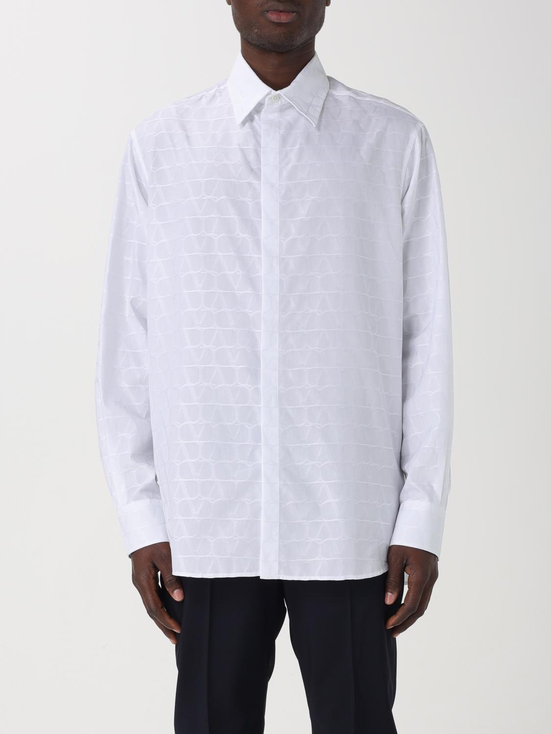 VALENTINO CAMICIA: Camicia VLogo Valentino in cotone , Bianco - Img 1