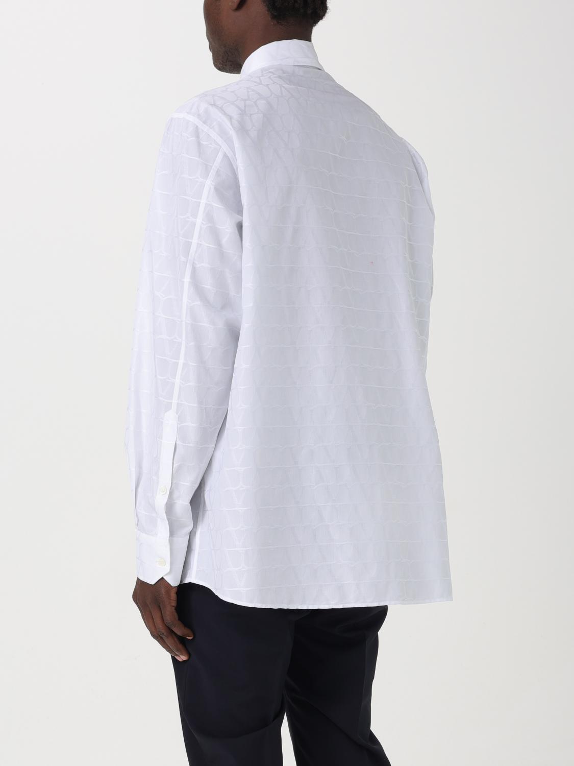 VALENTINO CAMICIA: Camicia VLogo Valentino in cotone , Bianco - Img 3