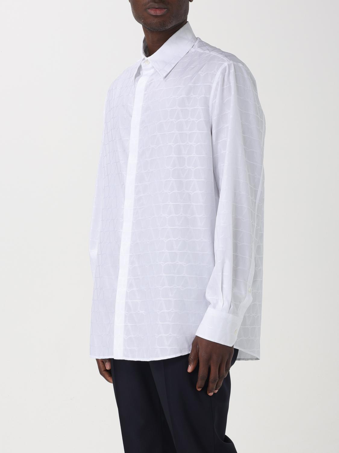 VALENTINO CAMICIA: Camicia VLogo Valentino in cotone , Bianco - Img 4