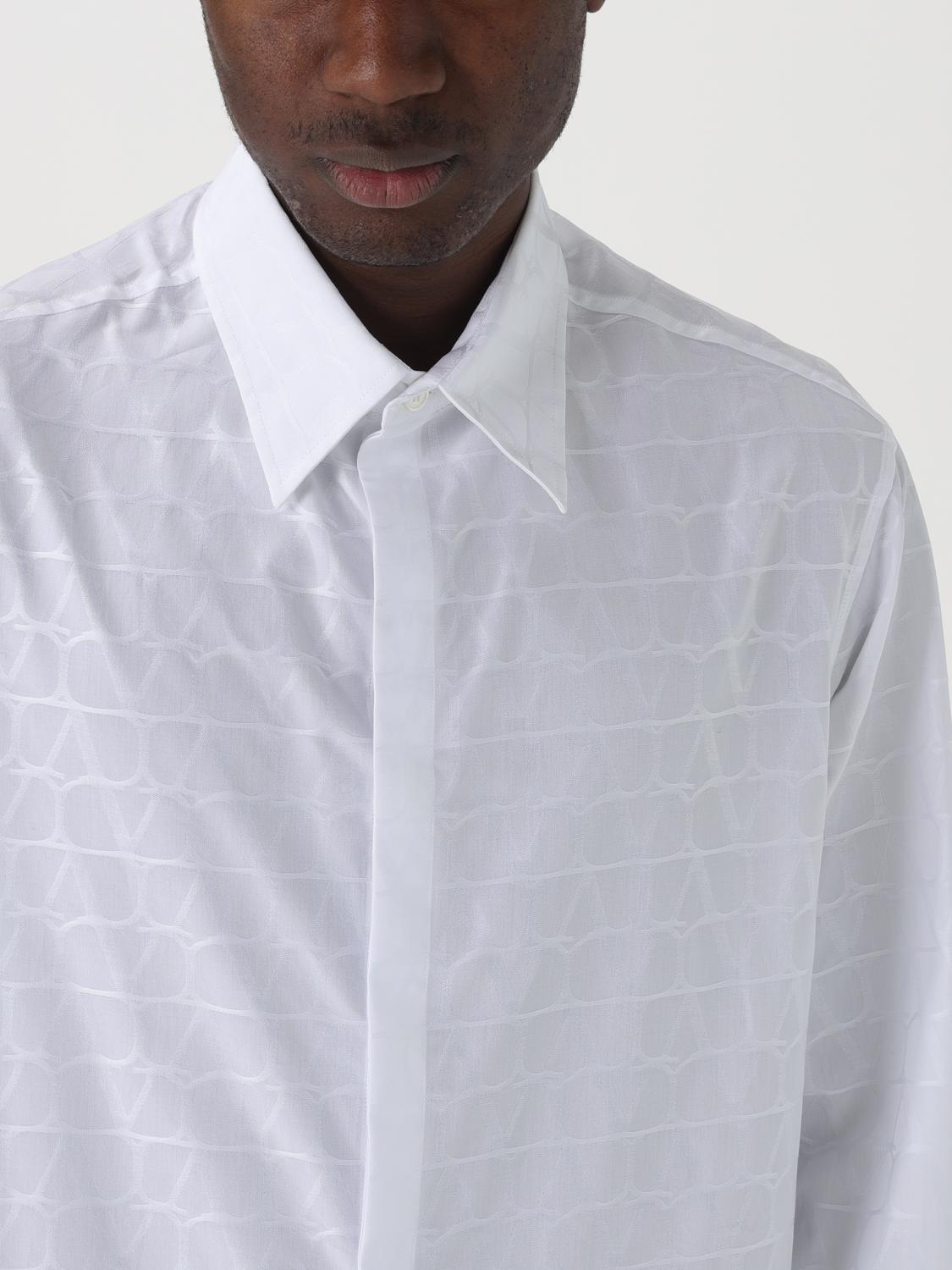 VALENTINO CAMICIA: Camicia VLogo Valentino in cotone , Bianco - Img 5