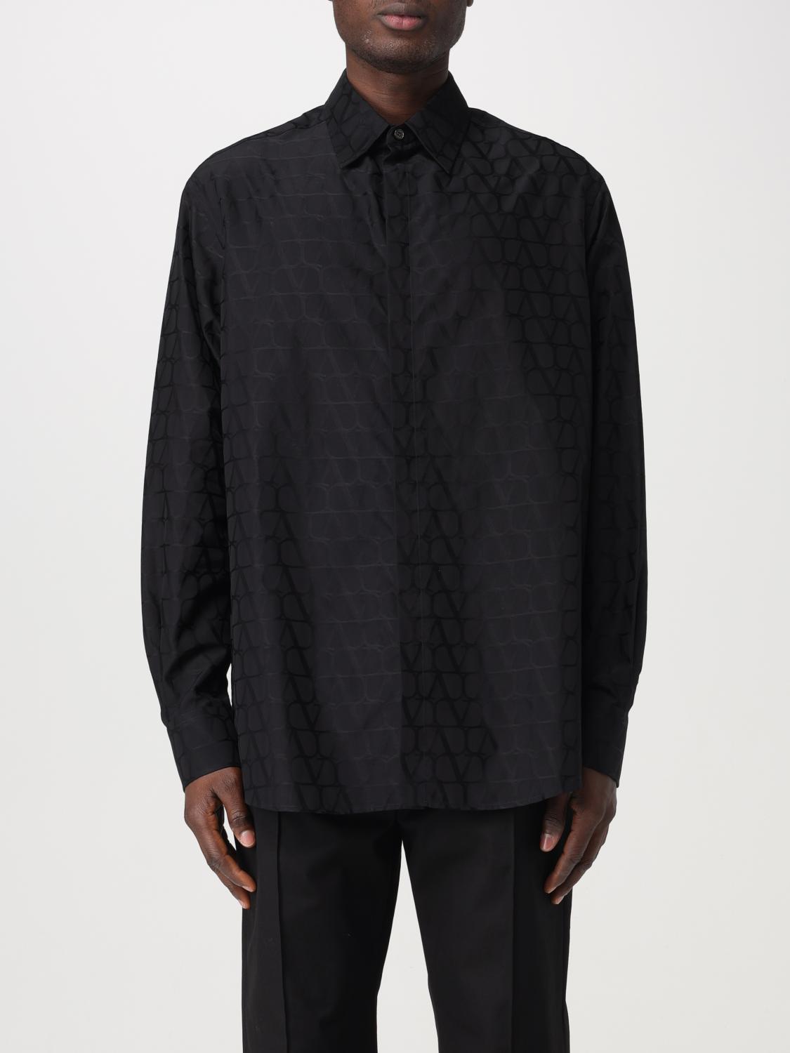 VALENTINO CAMICIA: Camicia VLogo Valentino in cotone , Nero - Img 1