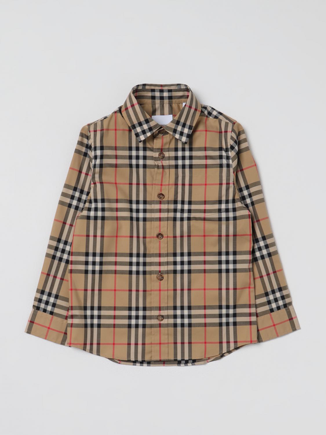 Burberry シャツ ボーイ Kids - ベージュ | 8059637 | GIGLIO.COM