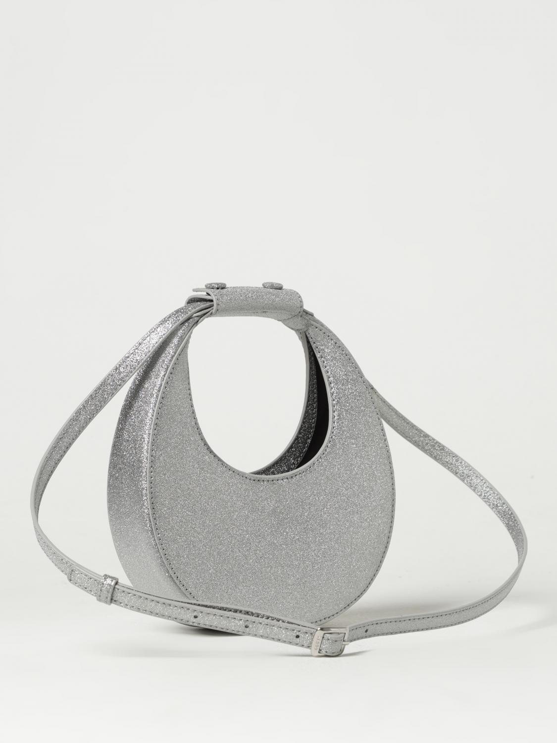 STAUD MINI BAG: Shoulder bag woman Staud, Silver - Img 2