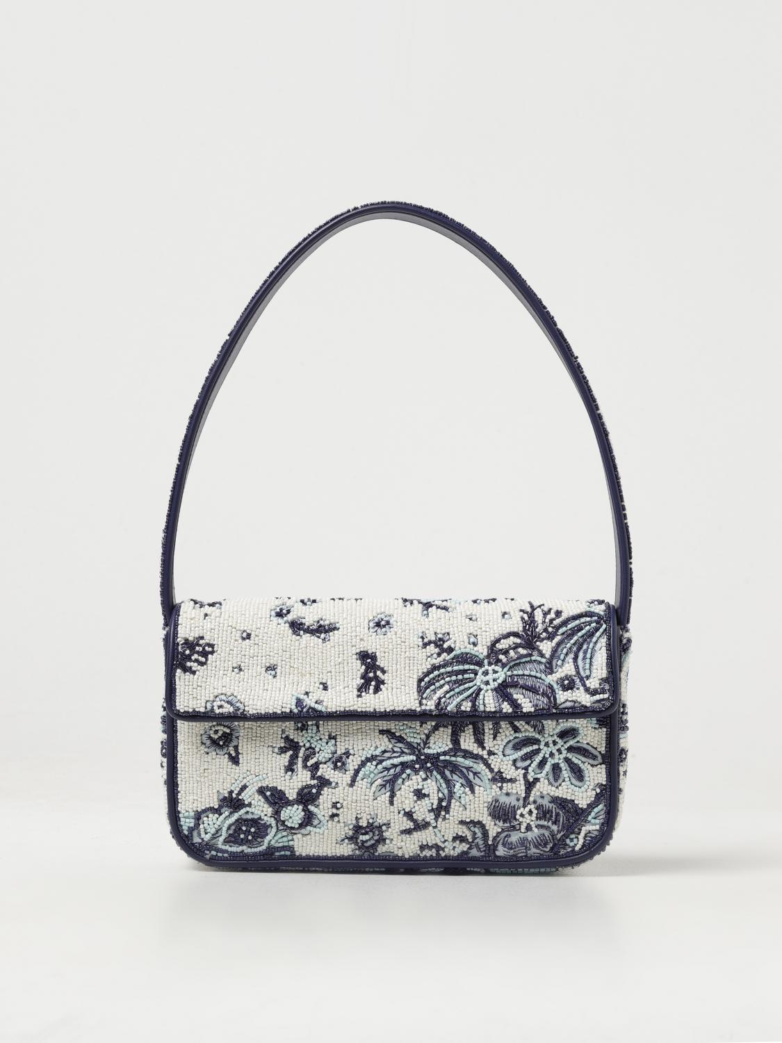 ショルダーバッグ・ポシェット STAUD Woman Shoulder bag Blue 2229204 TDP STAUD: Shoulder bag woman - Gnawed Blue | Staud shoulder bag
