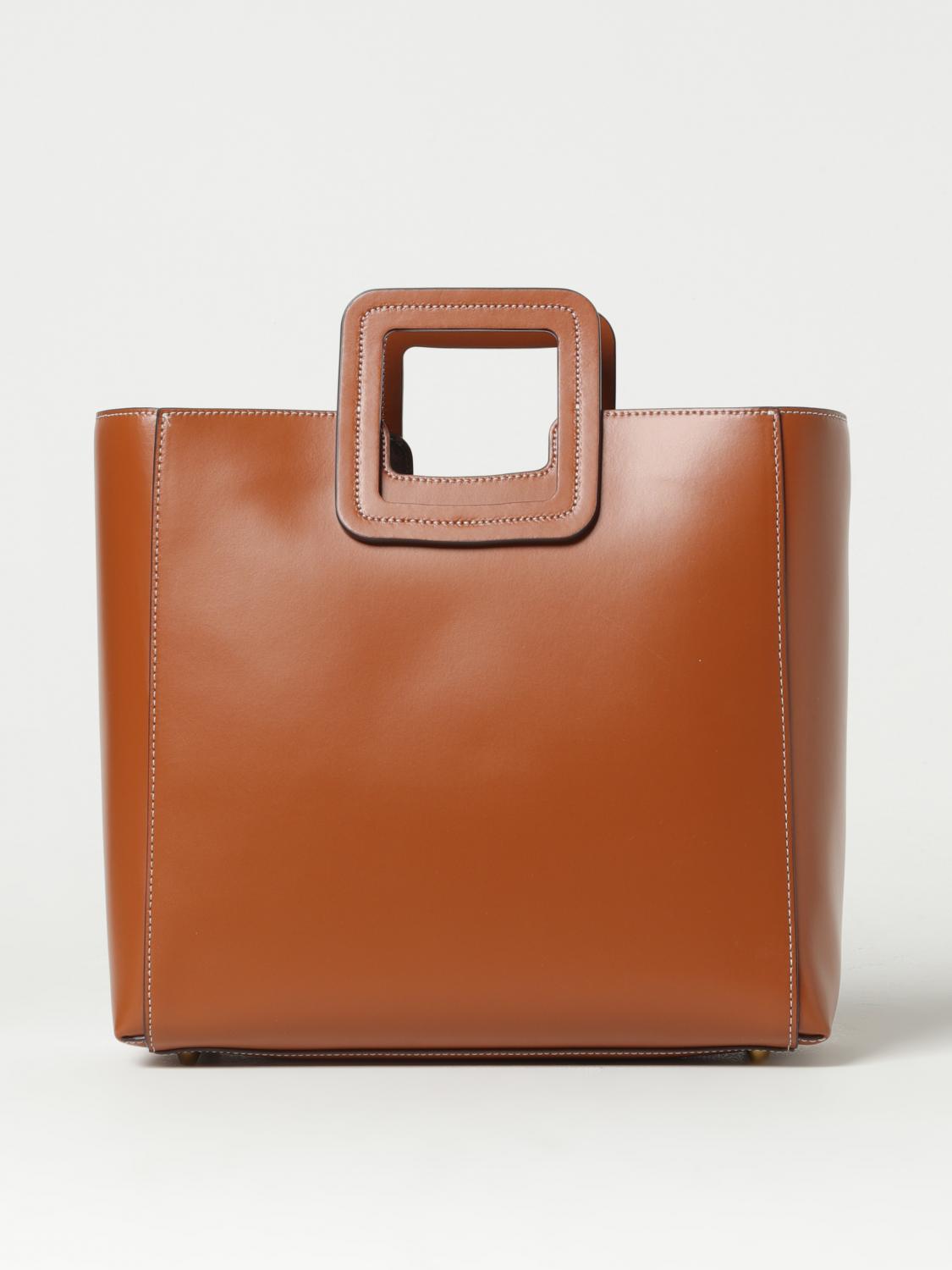 STAUD BORSA A MANO: Borsa Shirley Staud in pelle , Marrone - Img 1