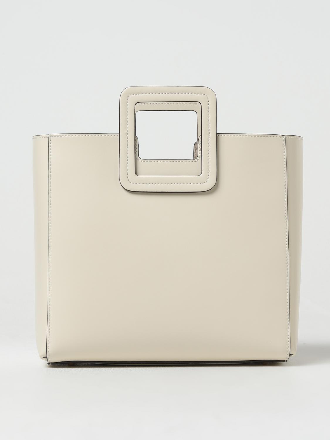 STAUD BORSA A MANO: Borsa Shirley Staud in pelle , Crema - Img 1