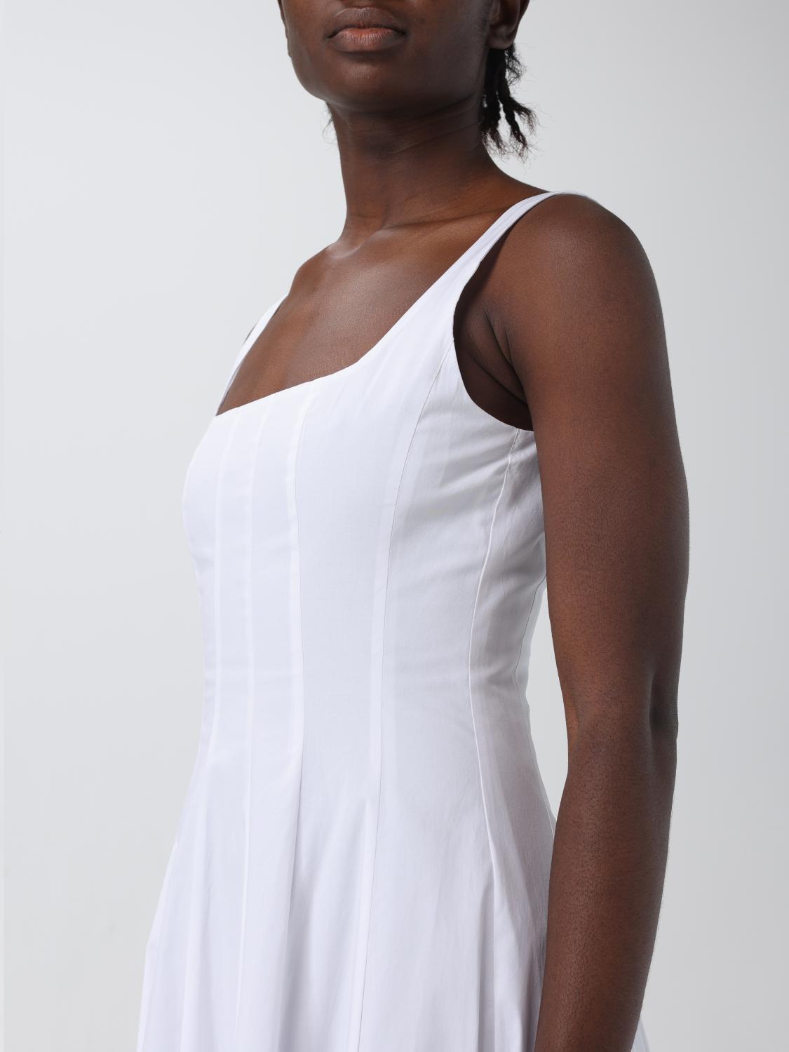 STAUD ROBE: Robes femme Staud, Blanc - Img 3