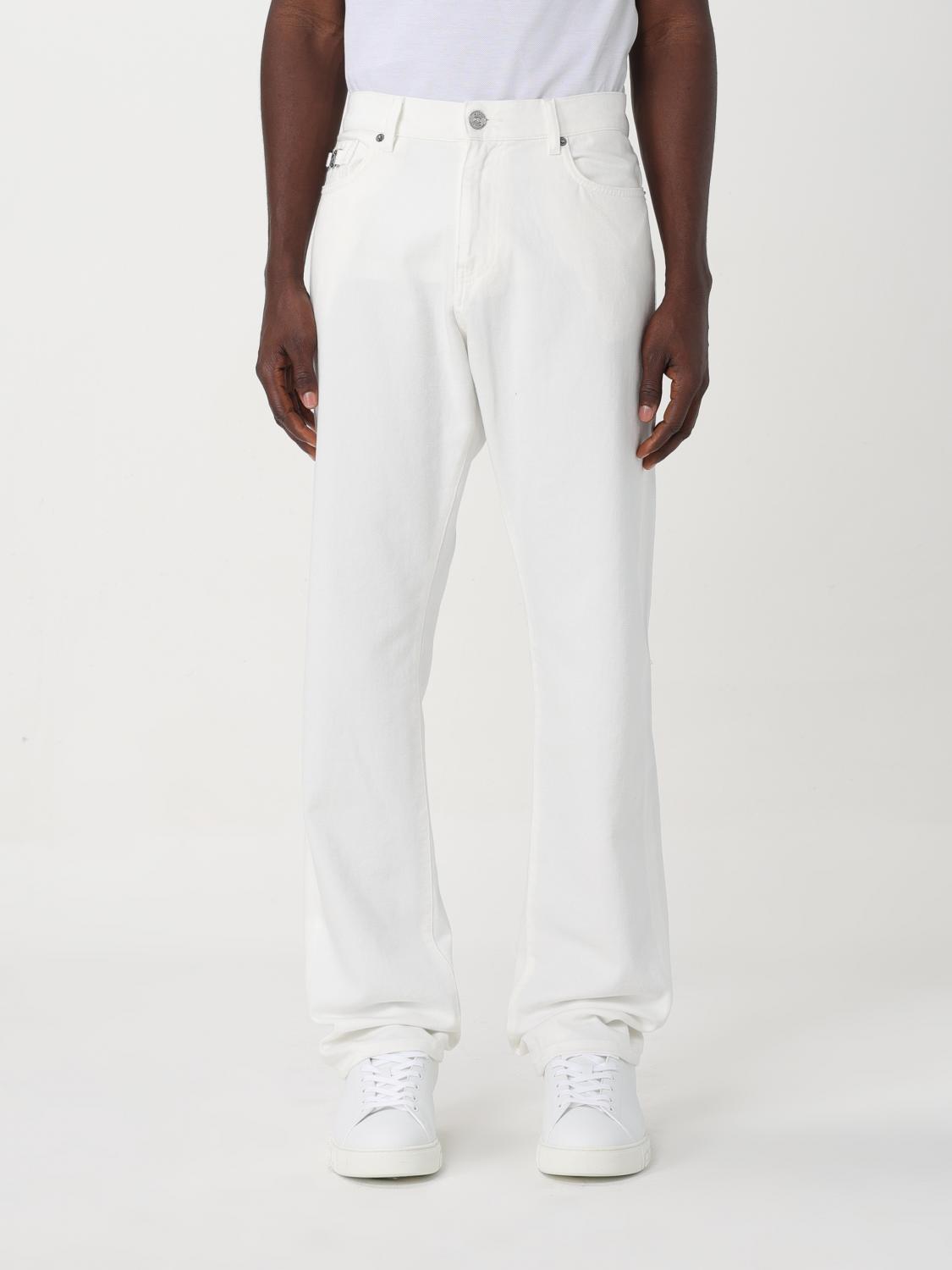 VERSACE JEANS: Jeans men Versace, White - Img 1