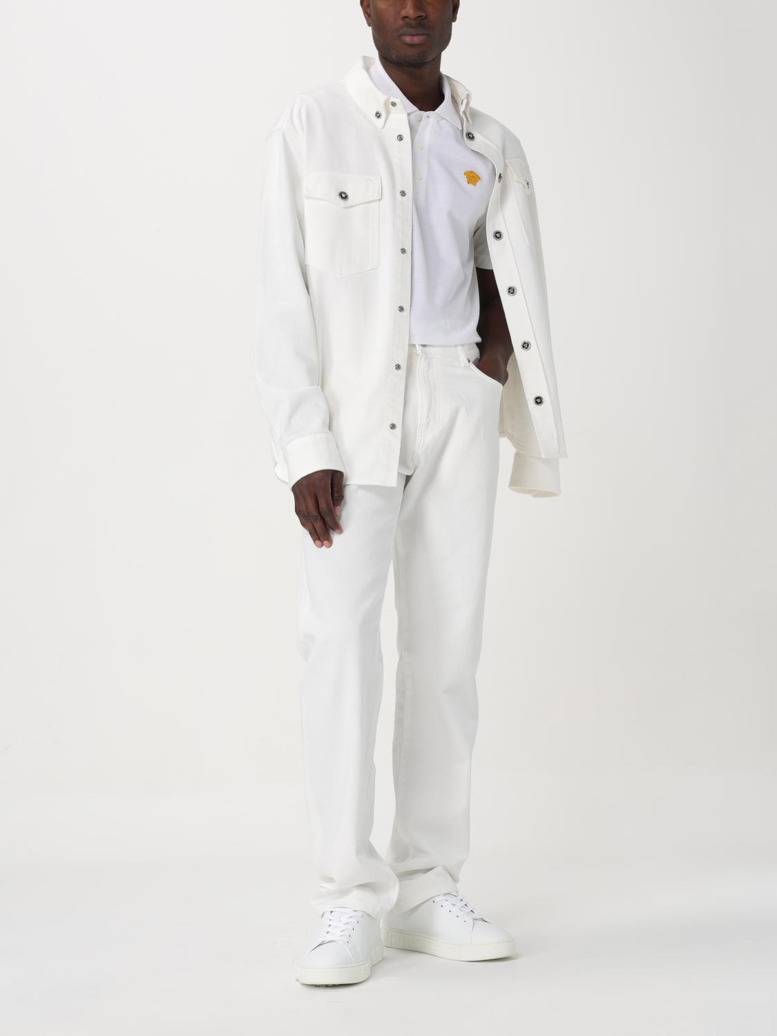 VERSACE JEANS: Jeans men Versace, White - Img 2