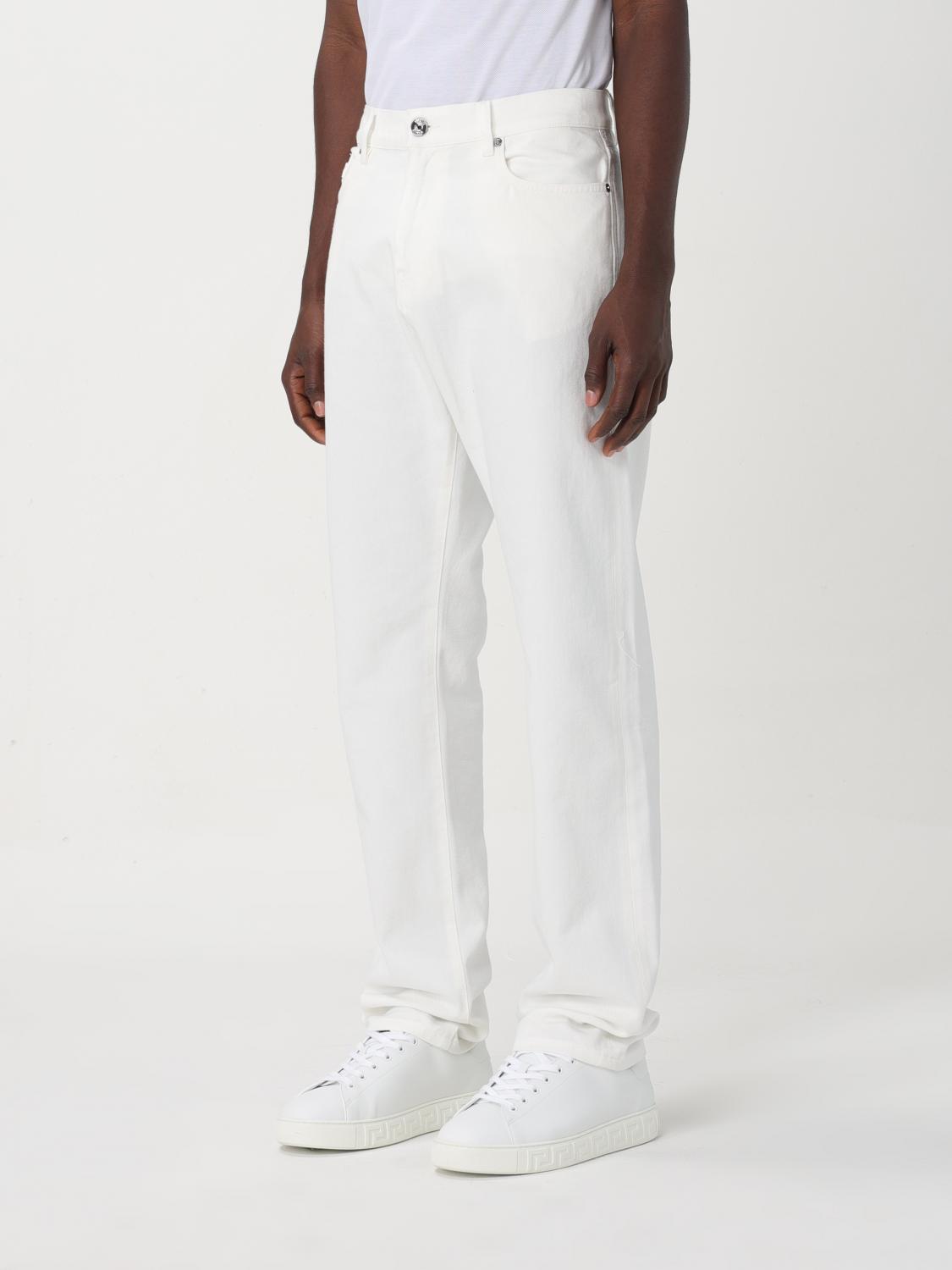 VERSACE JEANS: Jeans men Versace, White - Img 4
