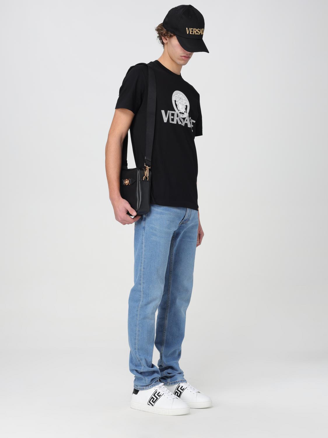 VERSACE T-SHIRT: T-shirt men Versace, Black - Img 2