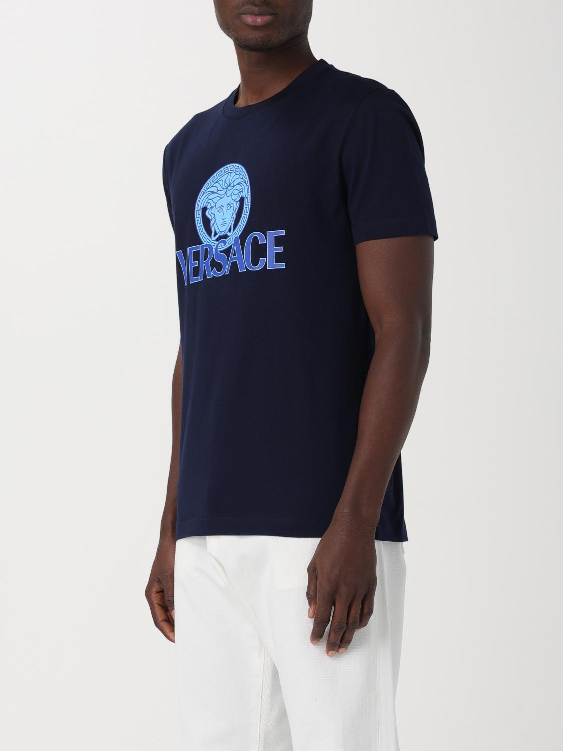 VERSACE CAMISETA: Camiseta hombre Versace, Azul Oscuro - Img 4