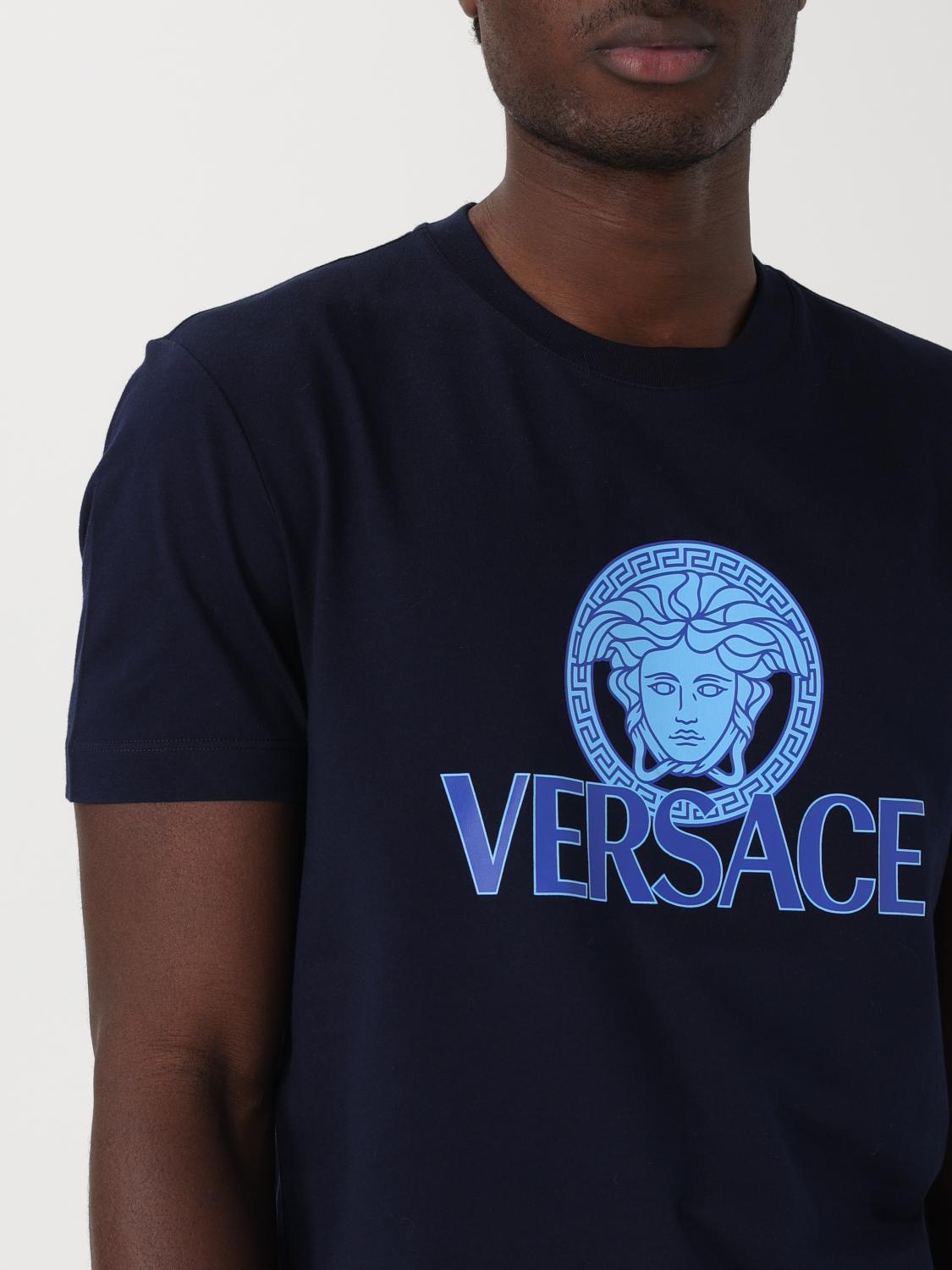 VERSACE CAMISETA: Camiseta hombre Versace, Azul Oscuro - Img 5
