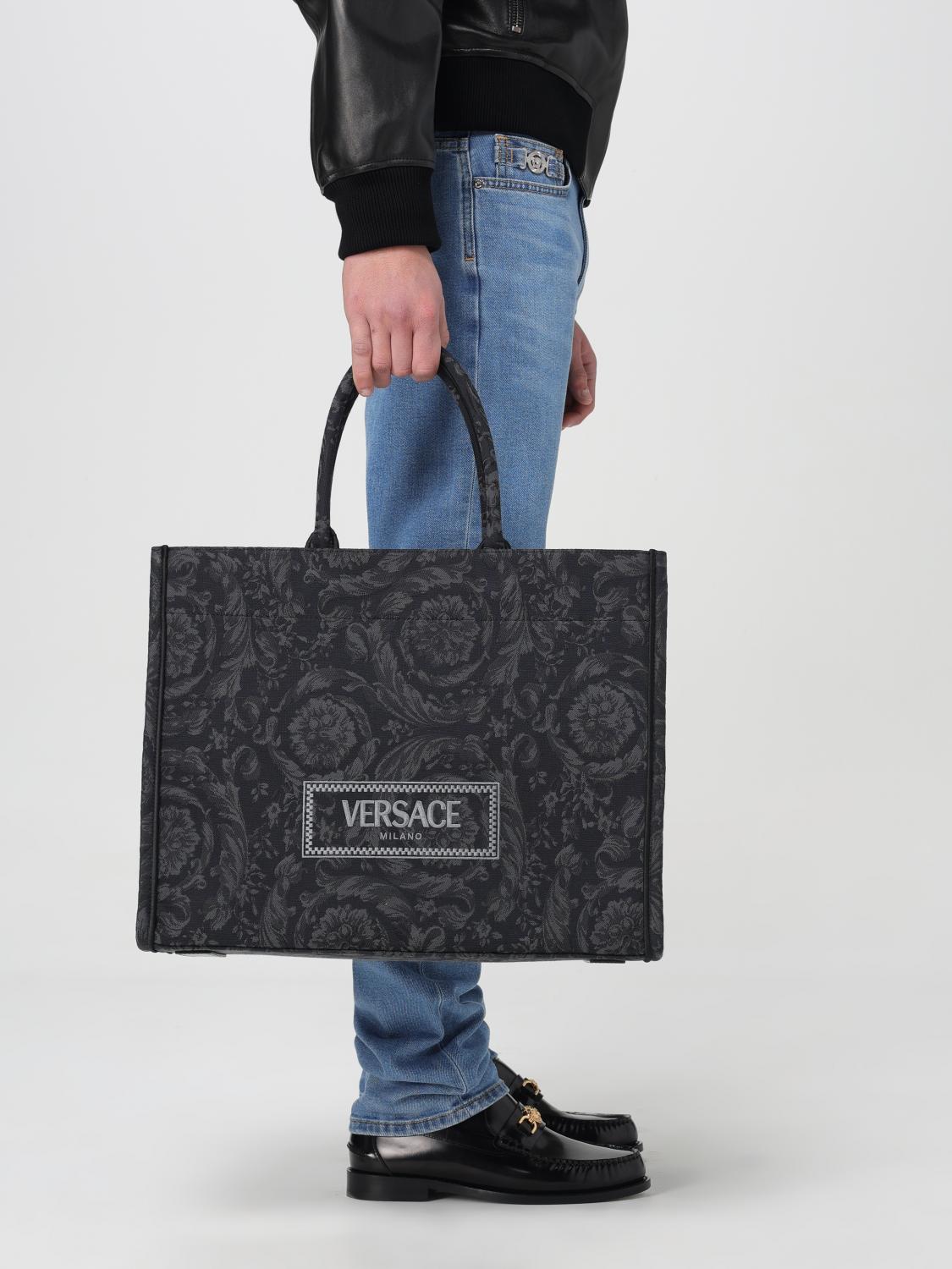 VERSACE BAG: Bags men Versace, Blue - Img 2