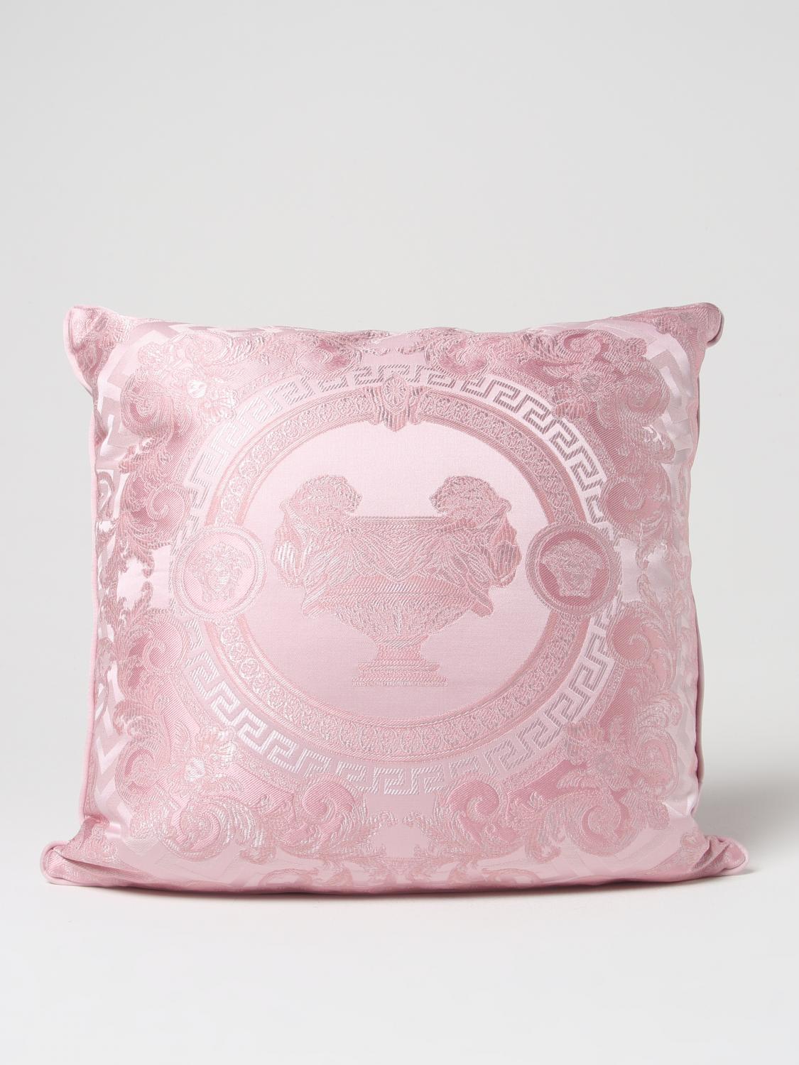 VERSACE HOME CUSCINI: Cuscino Versace Home in misto cotone e seta , Rosa - Img 1