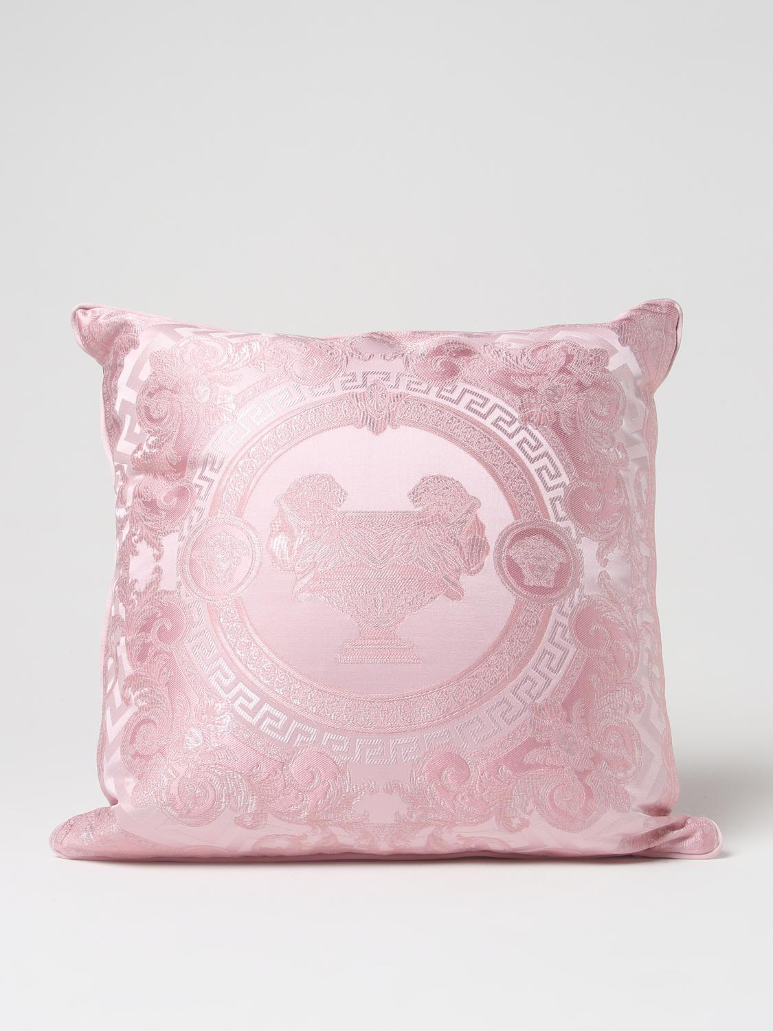 VERSACE HOME CUSCINI: Cuscino Versace Home in misto cotone e seta , Rosa - Img 2