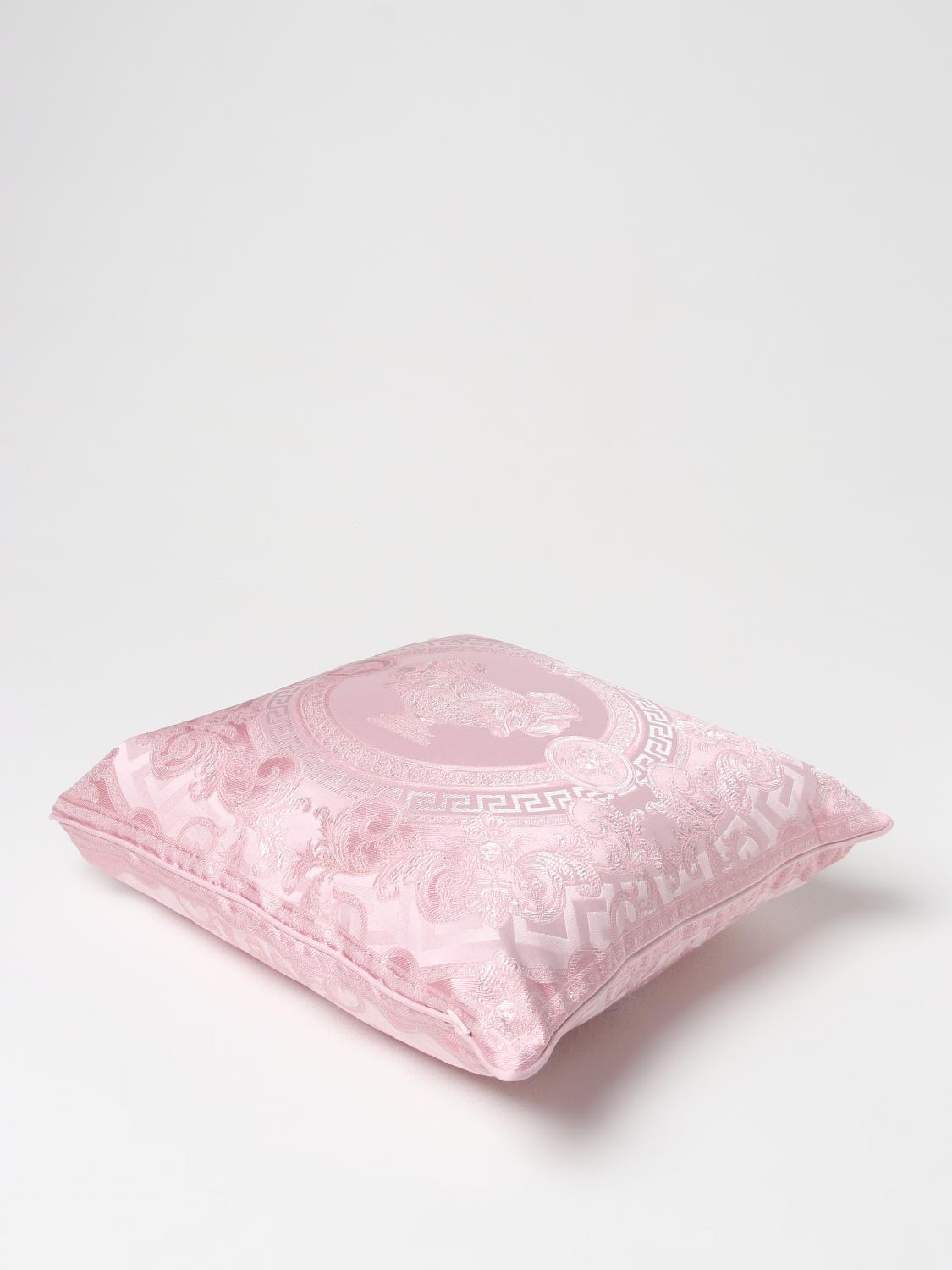 VERSACE HOME CUSCINI: Cuscino Versace Home in misto cotone e seta , Rosa - Img 3