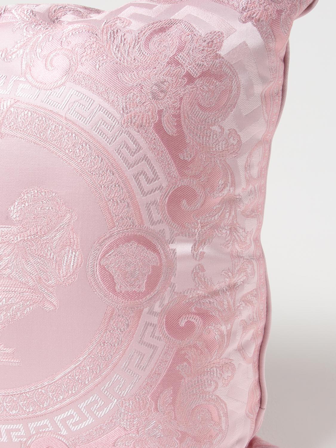 VERSACE HOME CUSCINI: Cuscino Versace Home in misto cotone e seta , Rosa - Img 4