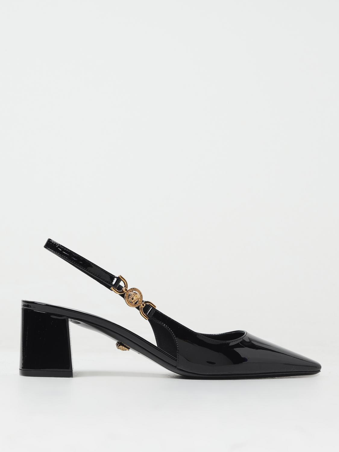 VERSACE HIGH HEEL SHOES: Shoes woman Versace, Black - Img 1