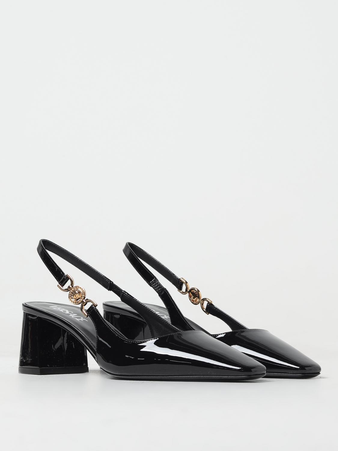 VERSACE HIGH HEEL SHOES: Shoes woman Versace, Black - Img 2