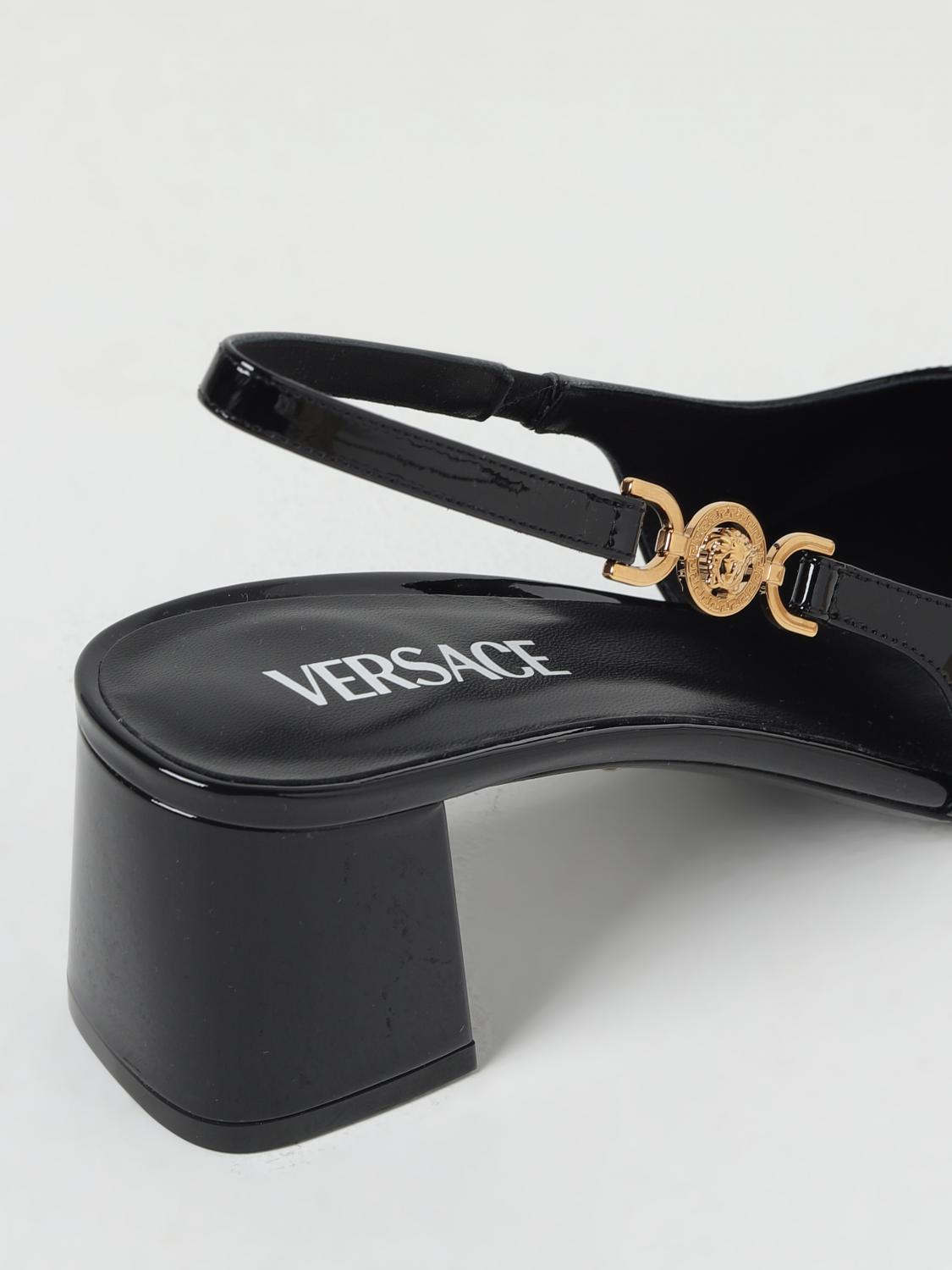 VERSACE HIGH HEEL SHOES: Shoes woman Versace, Black - Img 4