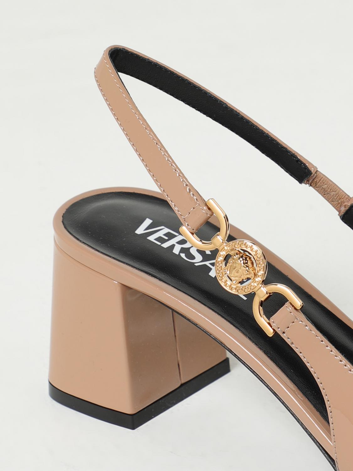 VERSACE ABSATZSCHUHE: Schuhe damen Versace, Nude - Img 4