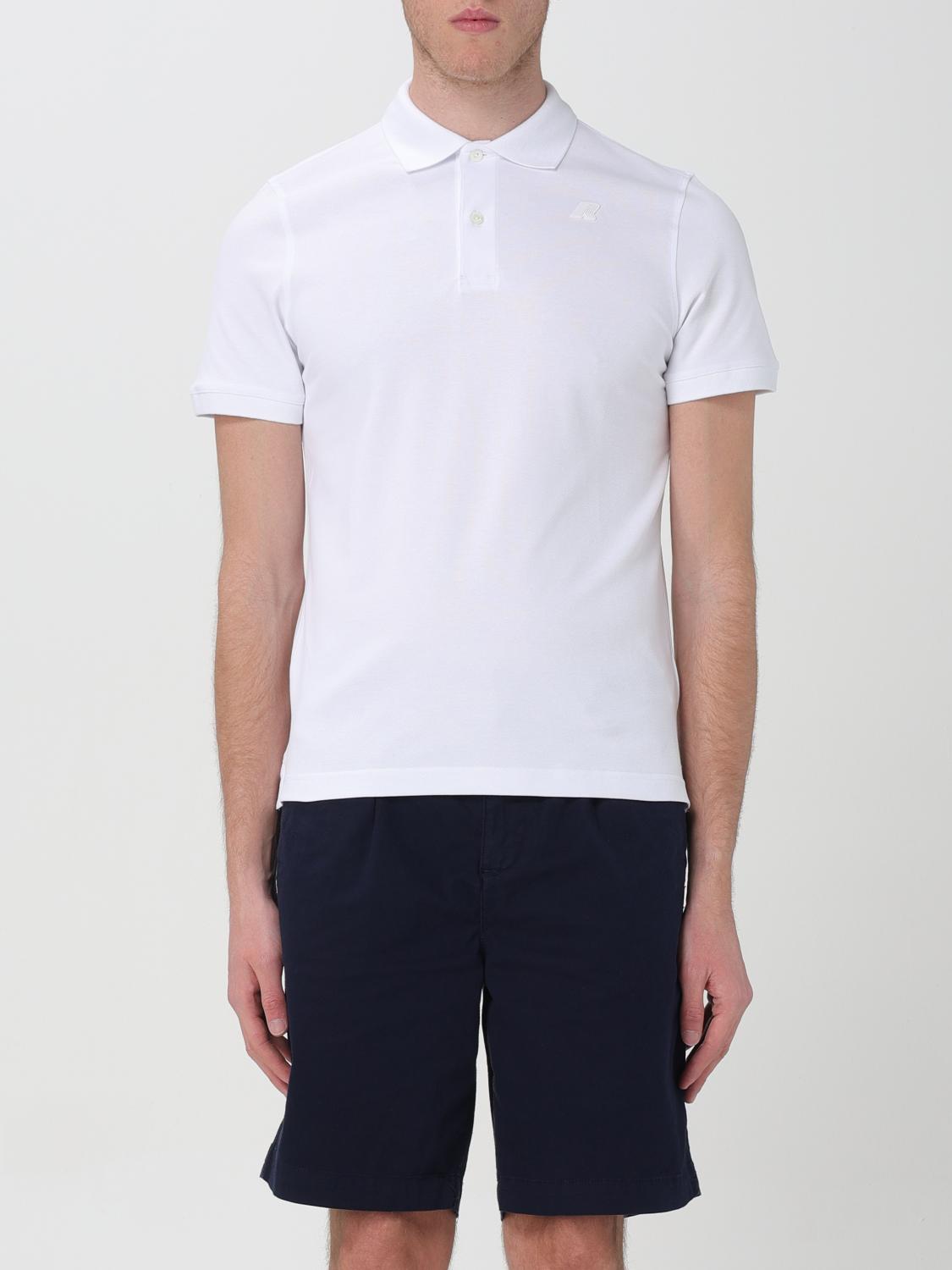 K-WAY POLO: Polo K-Way in piquet di cotone con logo , Bianco - Img 1