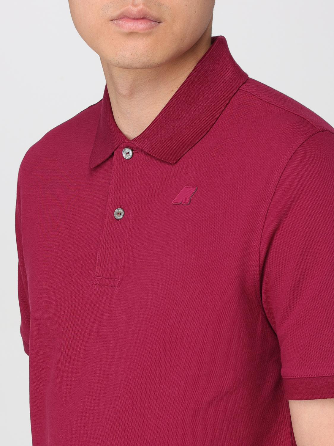 K-WAY POLO: Polo K-Way in piquet di cotone con logo , Rosso - Img 3