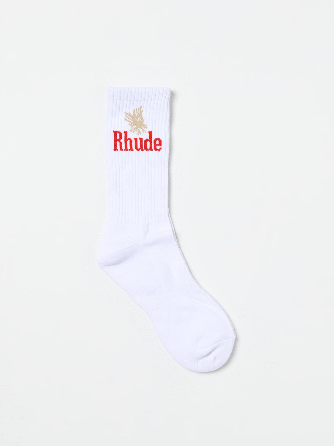 RHUDE SOCKS: Socks men Rhude, White - Img 1
