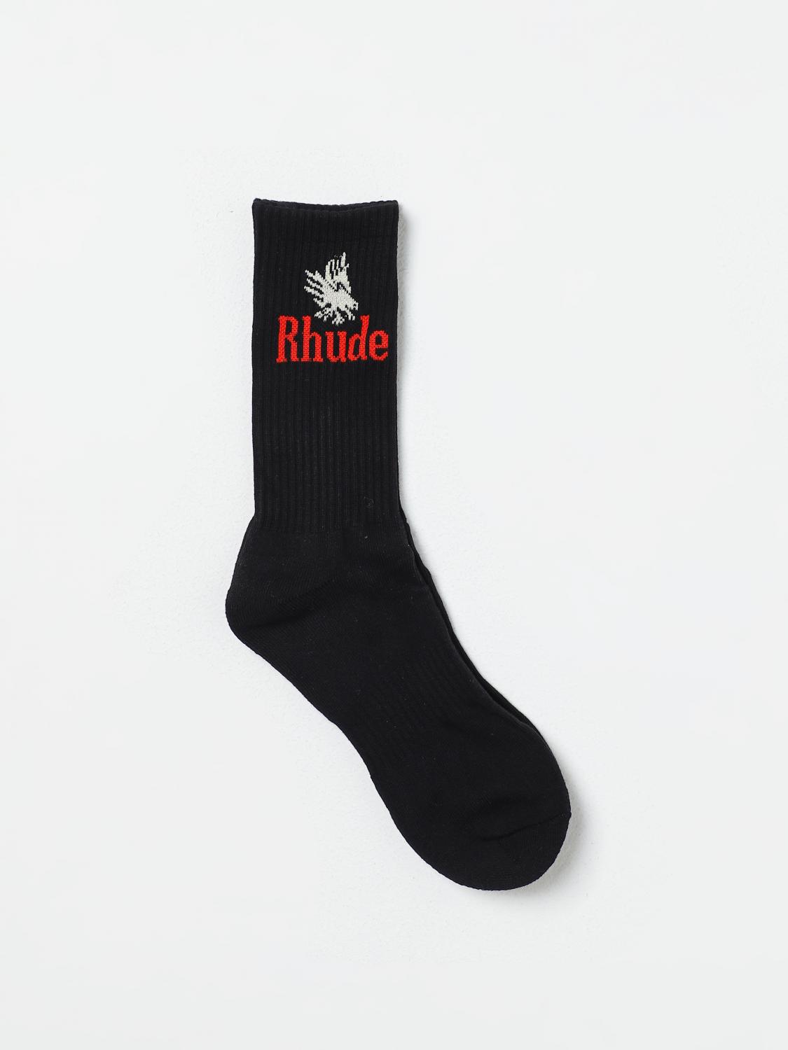 RHUDE SOCKS: Socks men Rhude, Black - Img 1