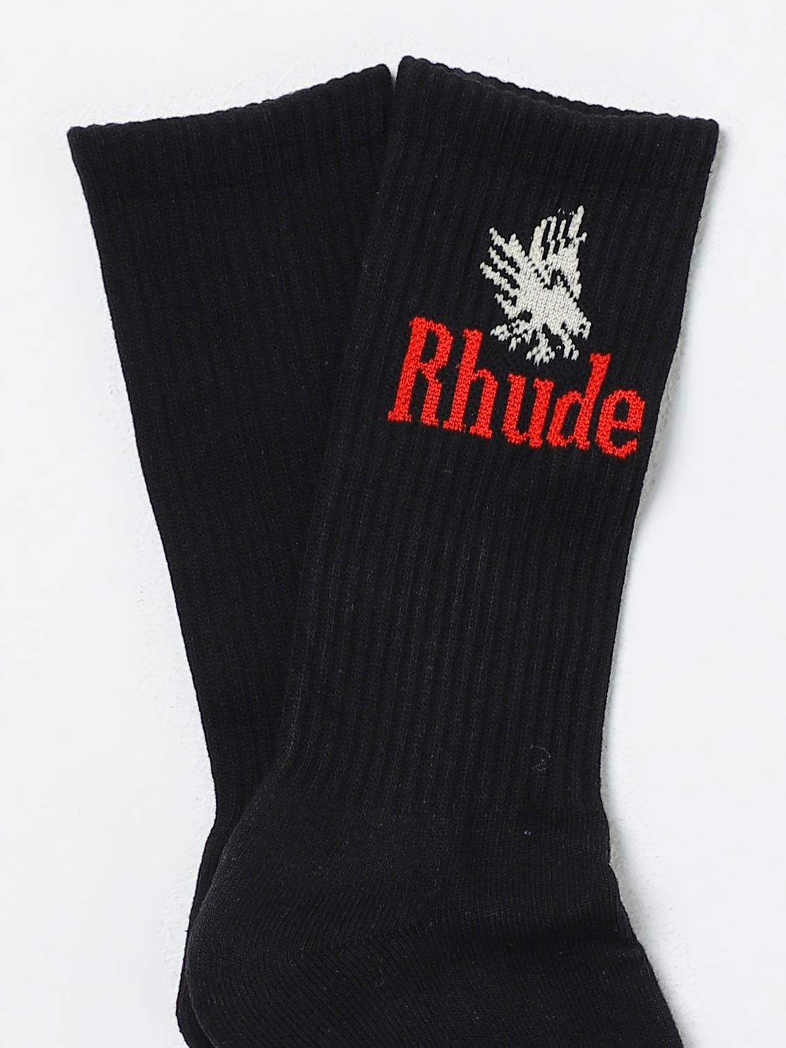 RHUDE SOCKS: Socks men Rhude, Black - Img 2