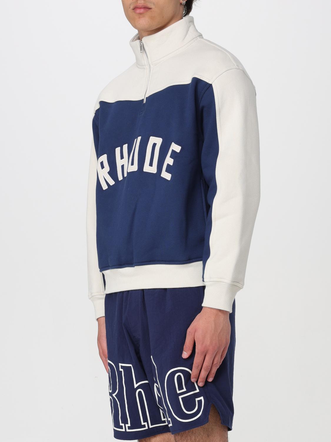 RHUDE SWEATSHIRT: Sweatshirt men Rhude, Blue - Img 4