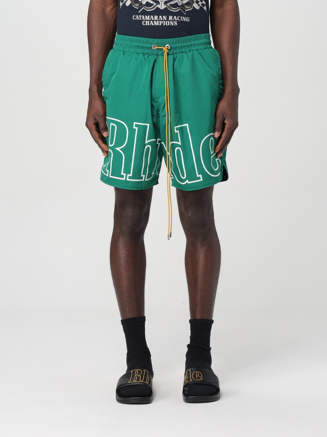 Rhude ショートパンツ メンズ - グリーン | RHSS24SH12842373 | GIGLIO.COM