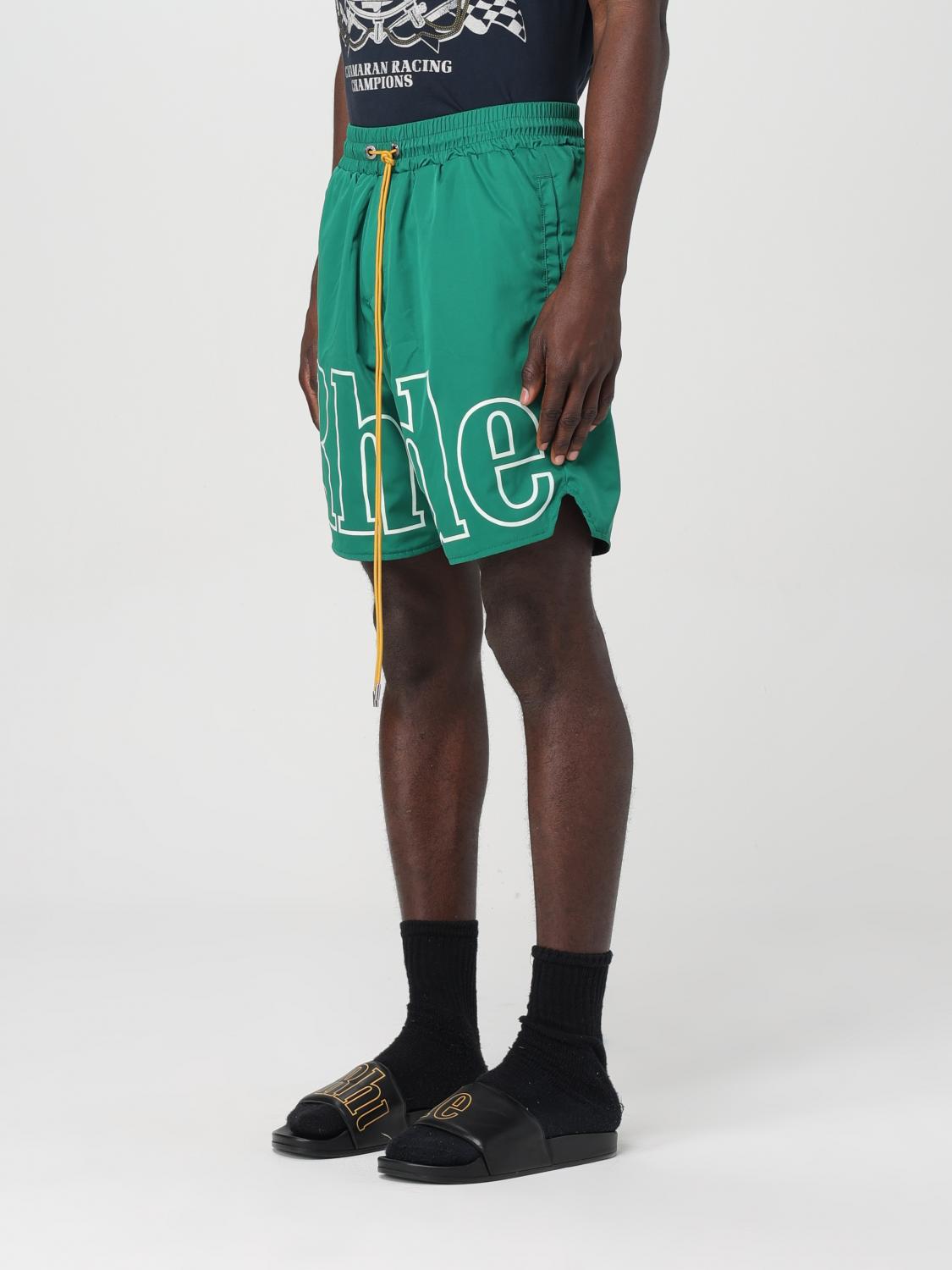 Rhude Short men - Green | RHSS24SH12842373 | GIGLIO.COM