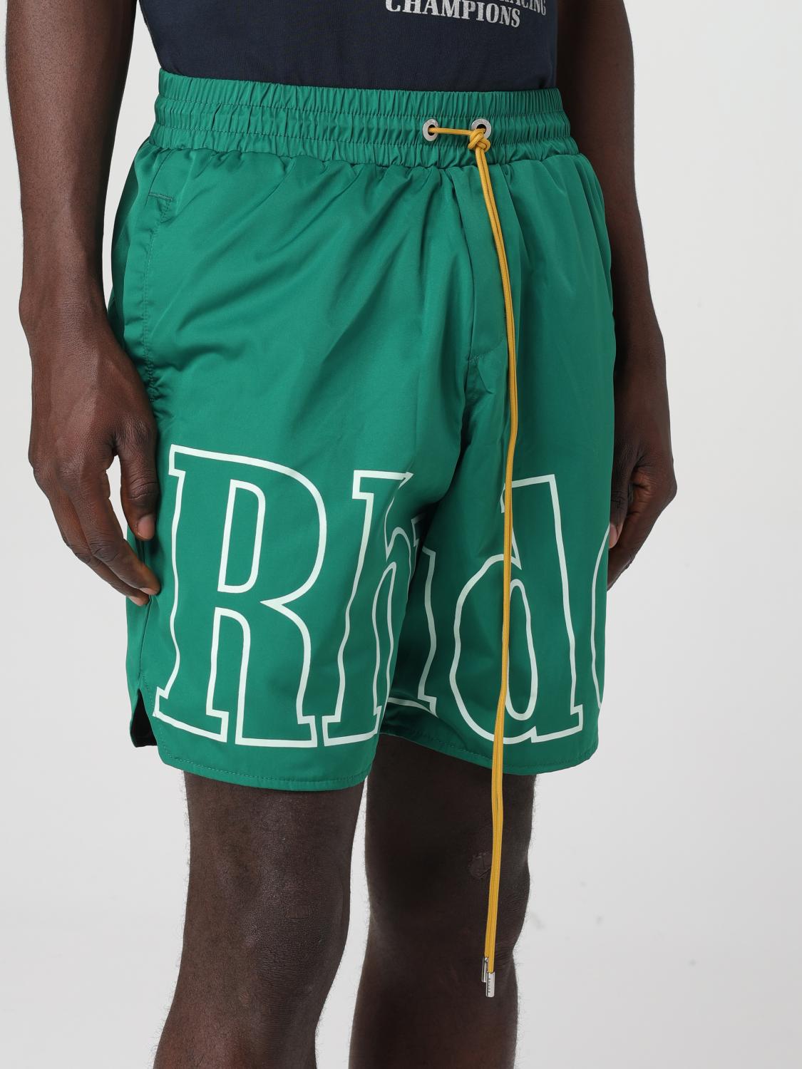 Rhude ショートパンツ メンズ - グリーン | RHSS24SH12842373 | GIGLIO.COM
