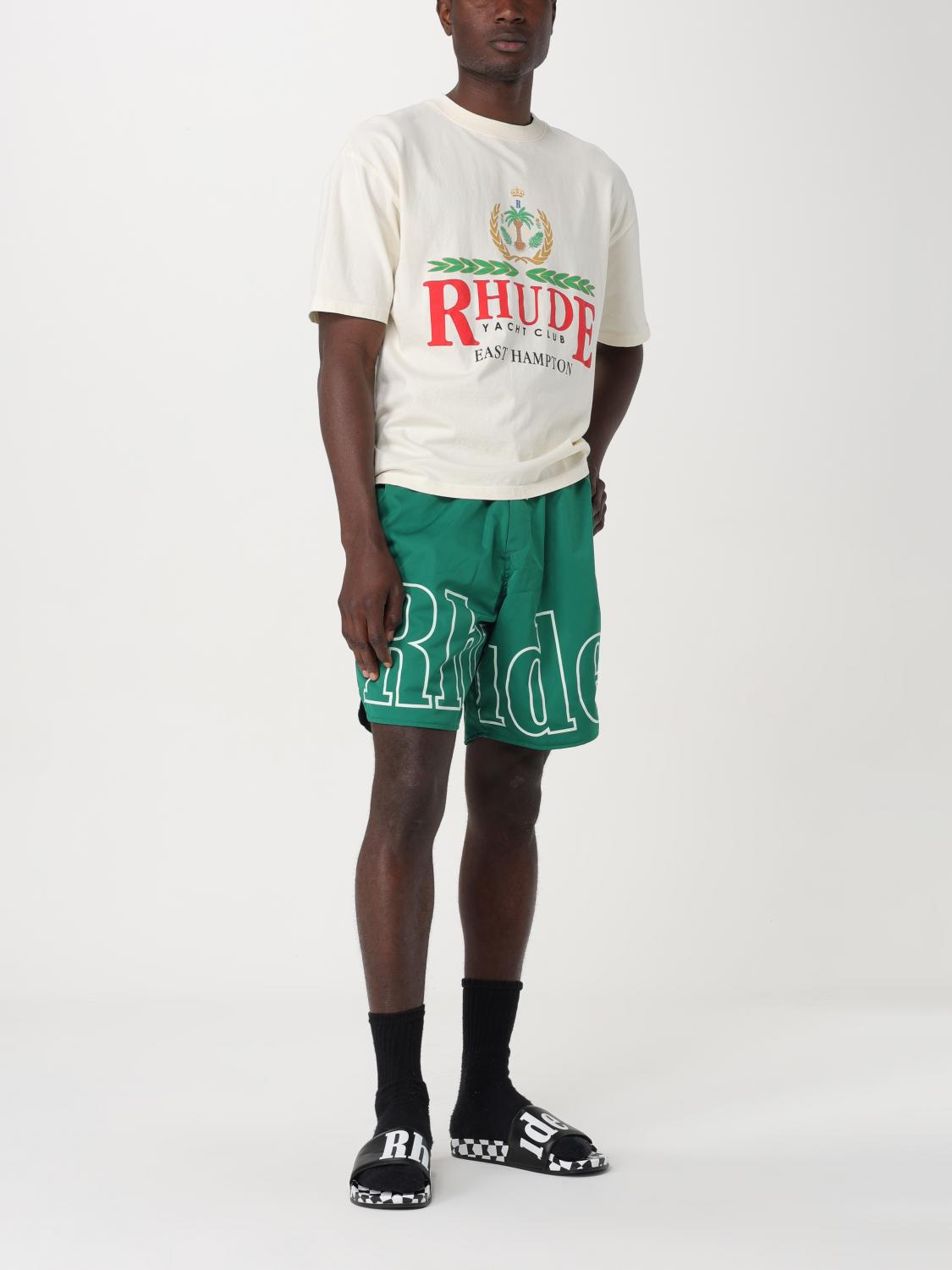 RHUDE T-SHIRT: T-shirt men Rhude, Natural - Img 2