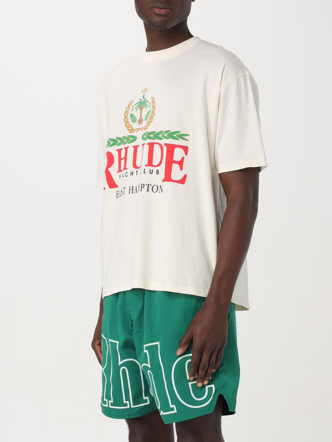 RHUDE T-SHIRT: T-shirt men Rhude, Natural - Img 4