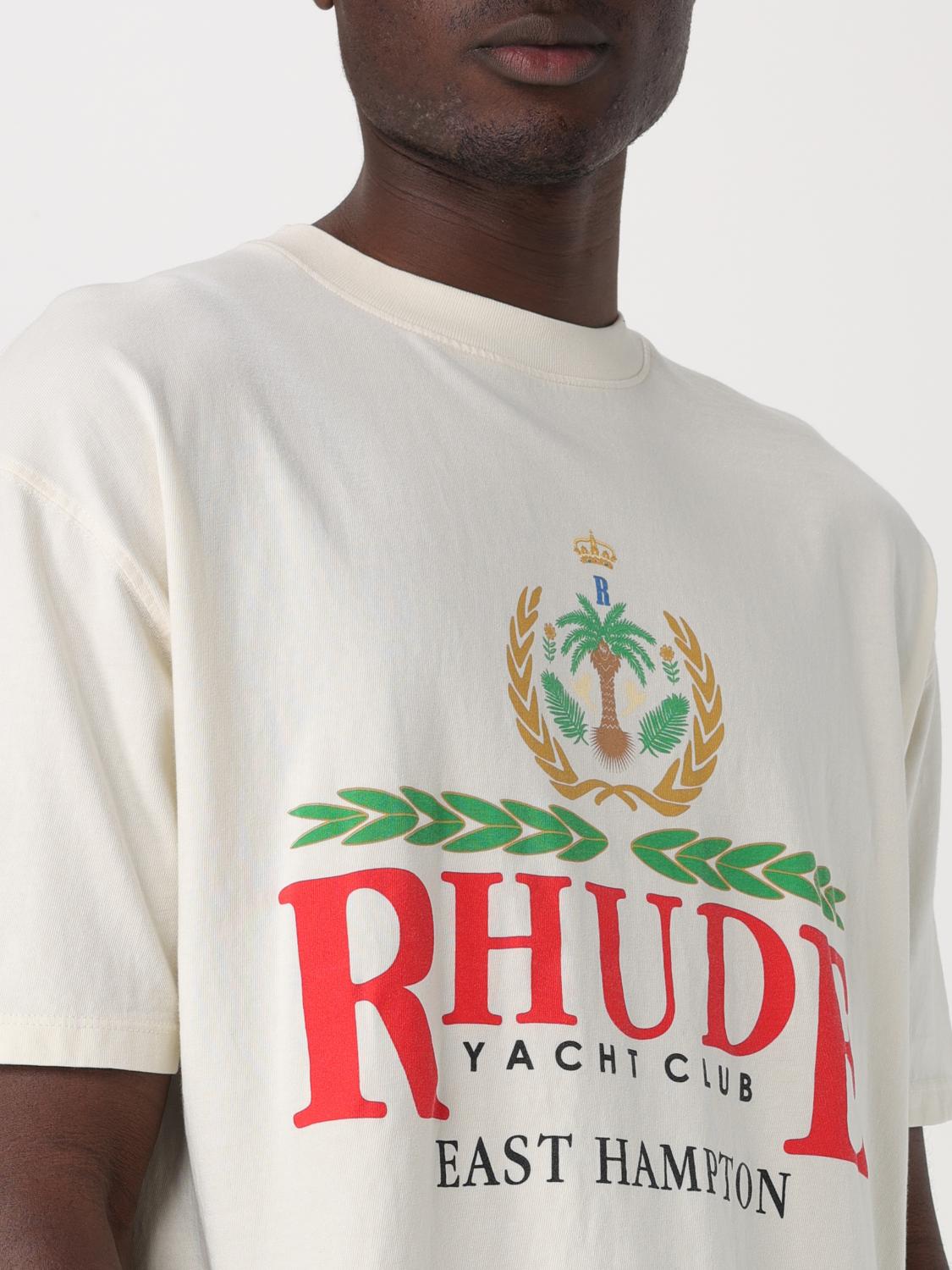 RHUDE T-SHIRT: T-shirt men Rhude, Natural - Img 5