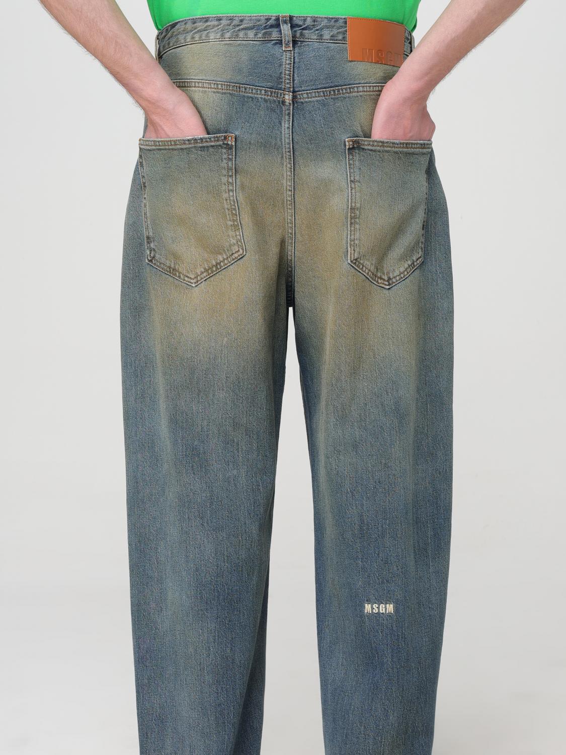 MSGM JEANS: Jeans men MSGM, Sand - Img 4