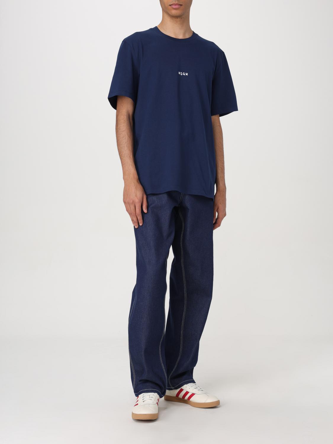 MSGM T-SHIRT: T-shirt men MSGM, Navy - Img 2