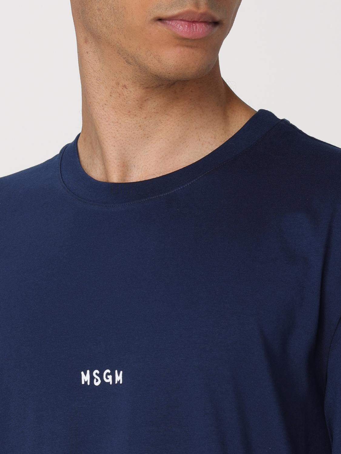 MSGM T-SHIRT: T-shirt men MSGM, Navy - Img 4
