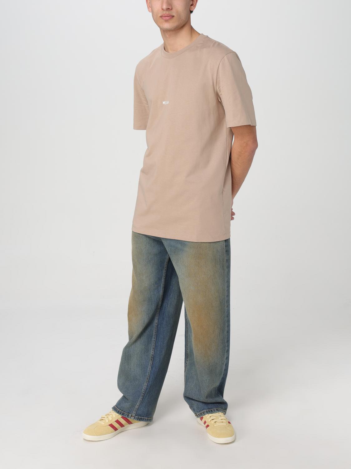 MSGM T-SHIRT: T-shirt men MSGM, Sand - Img 2