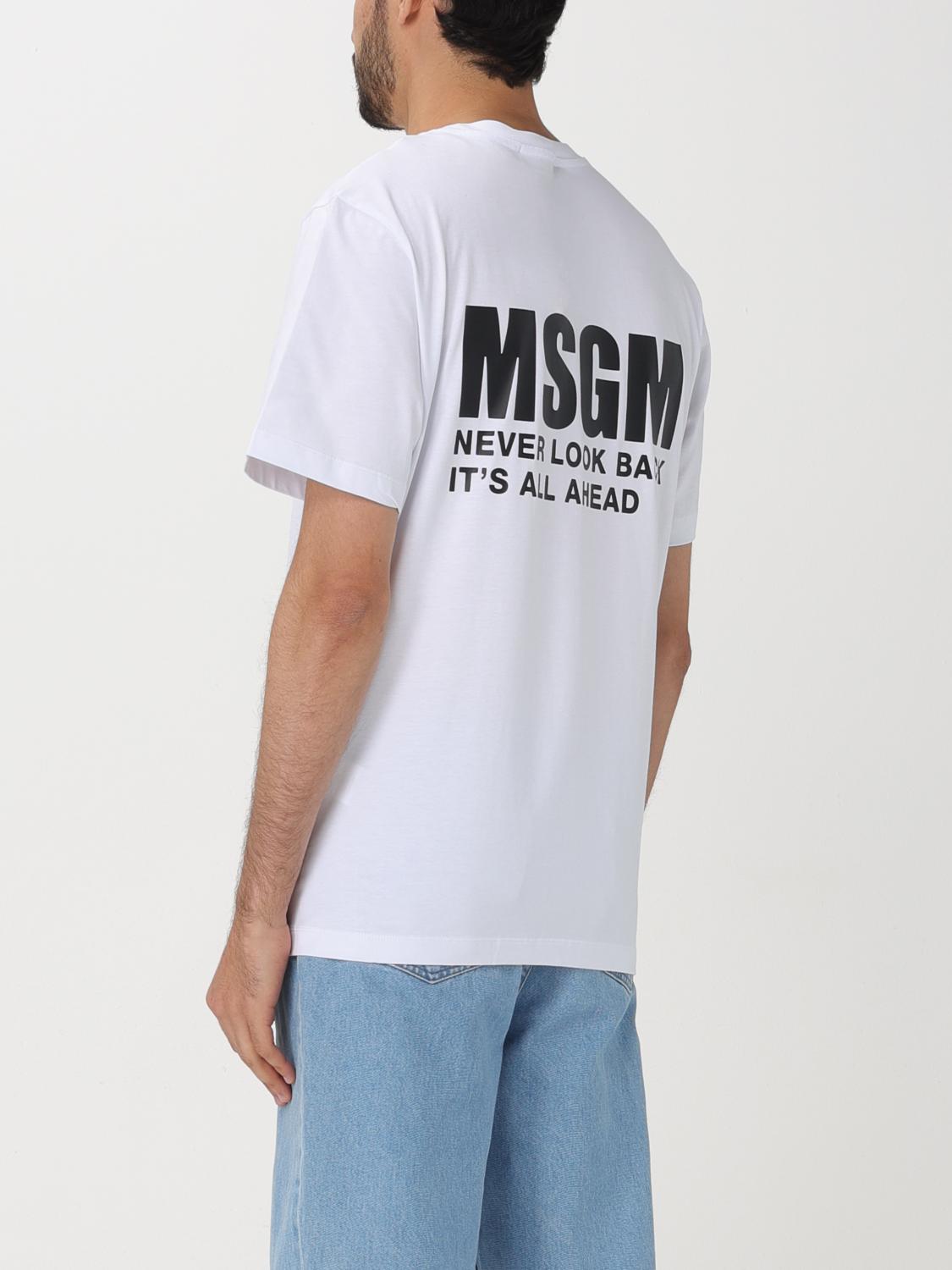 MSGM T-SHIRT: T-shirt homme MSGM, Blanc - Img 3