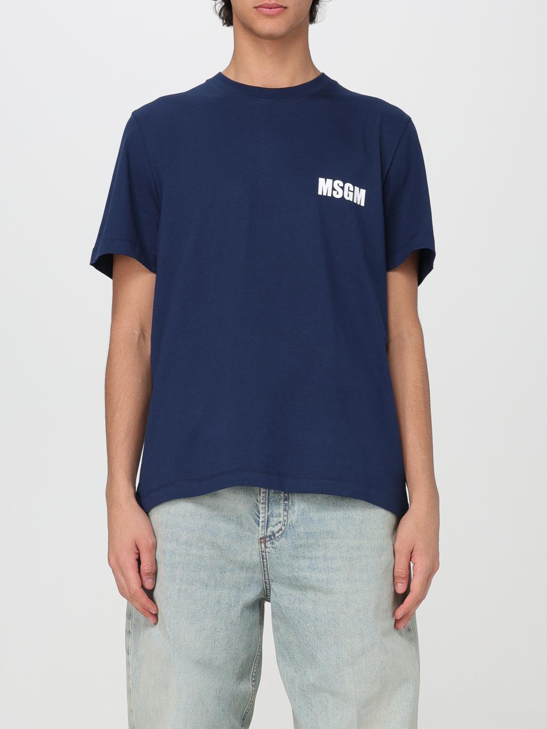 MSGM CAMISETA: Camiseta hombre MSGM, Azul Oscuro - Img 1