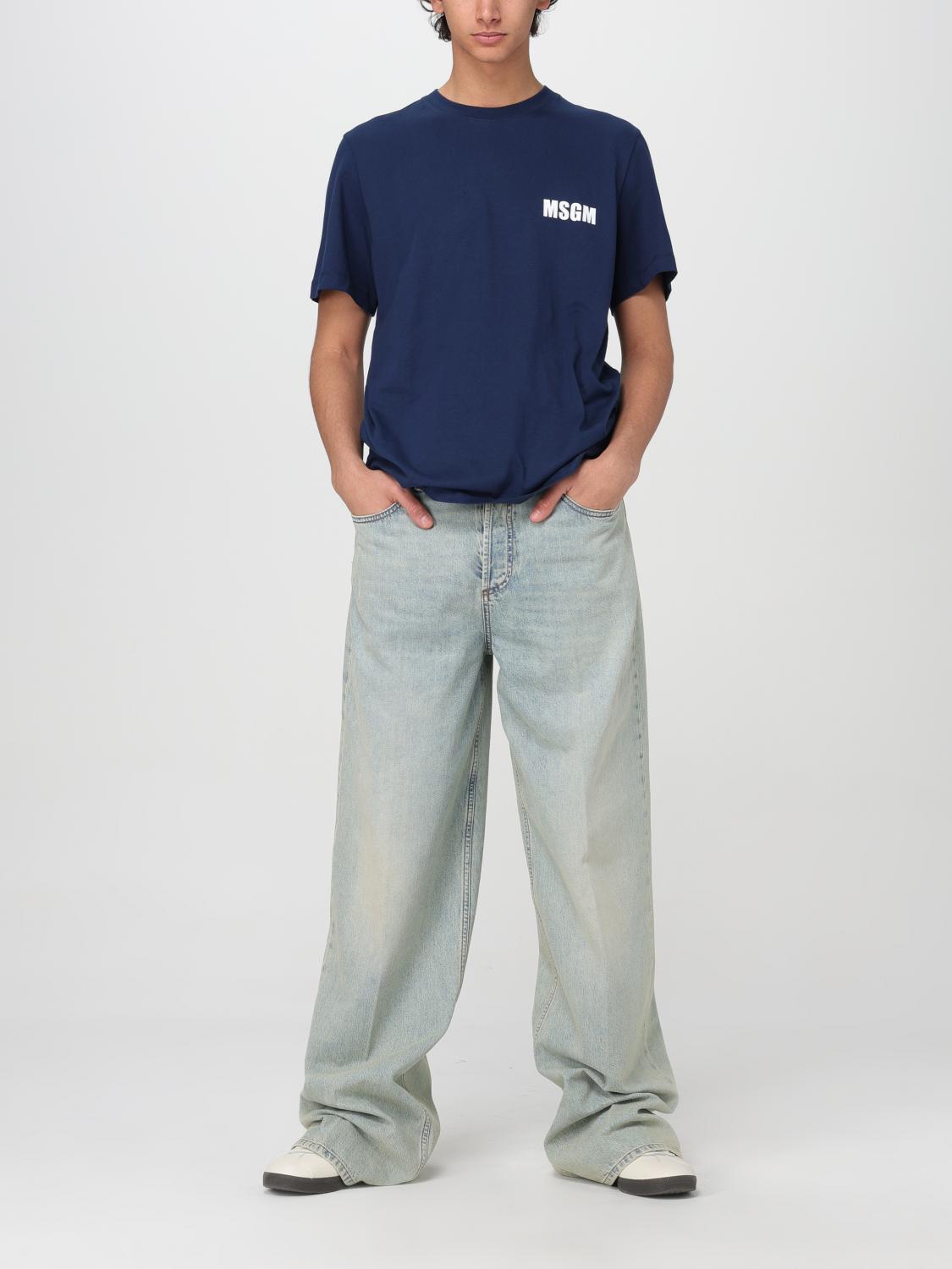 MSGM CAMISETA: Camiseta hombre MSGM, Azul Oscuro - Img 2