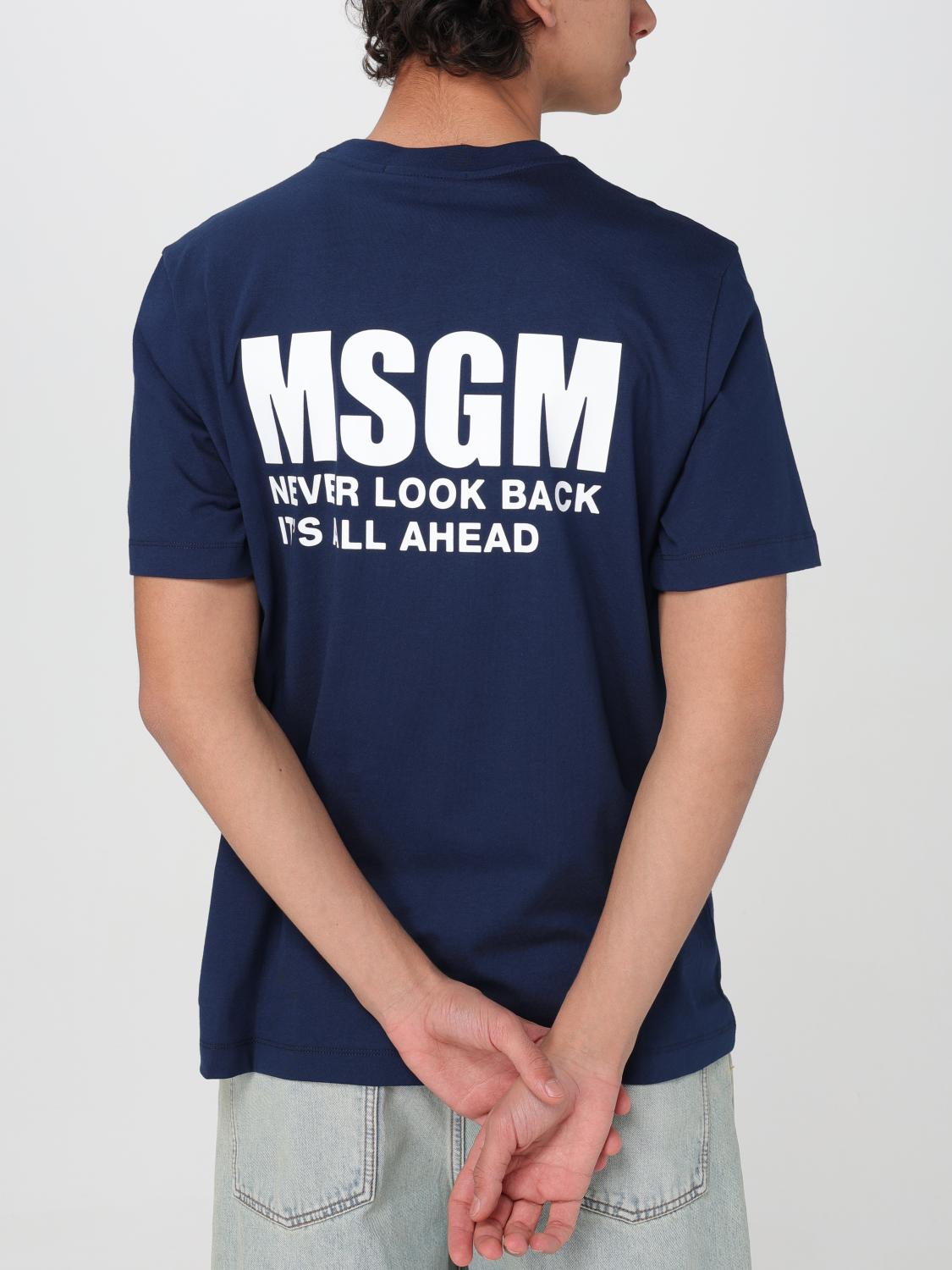 MSGM CAMISETA: Camiseta hombre MSGM, Azul Oscuro - Img 4