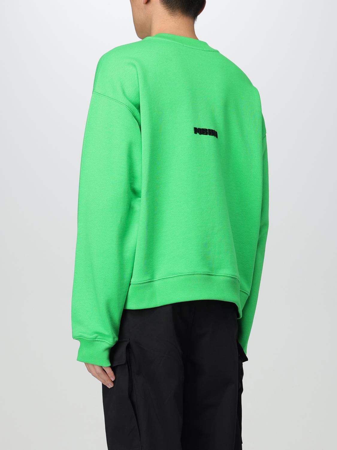 MSGM SWEATSHIRT: Sweatshirt men MSGM, Green - Img 3